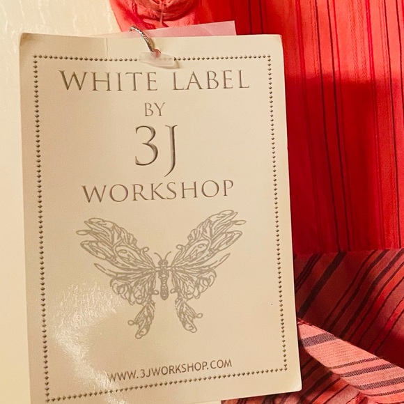 White Label Johnny Was Orange 3 J Workshop Sleeveless Dress with Large Butterfly - Picture 11 of 15